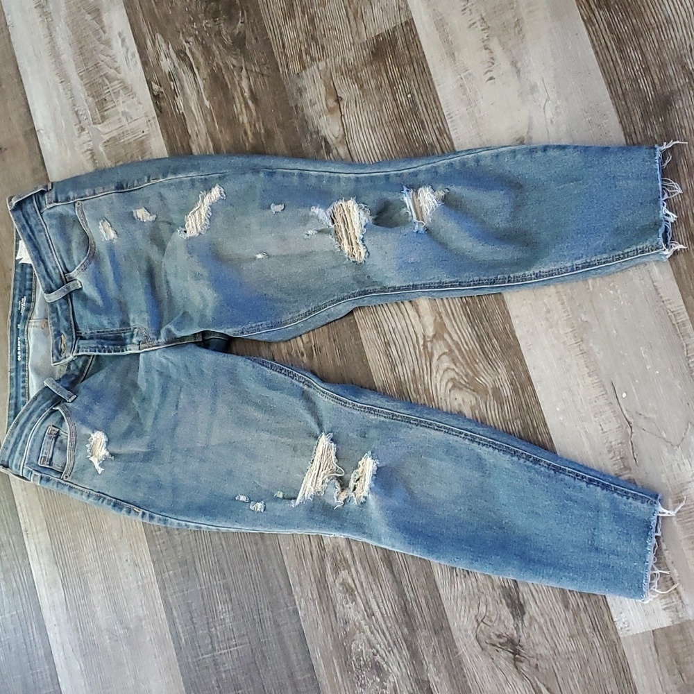 Womens jeans distressed size 10